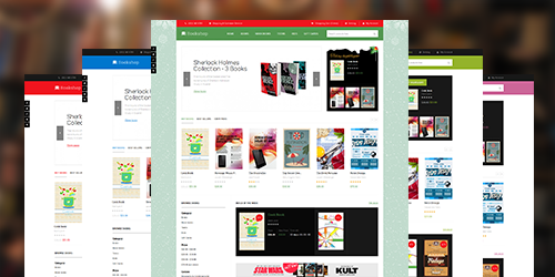 Responsive Magento theme Bookshop feature