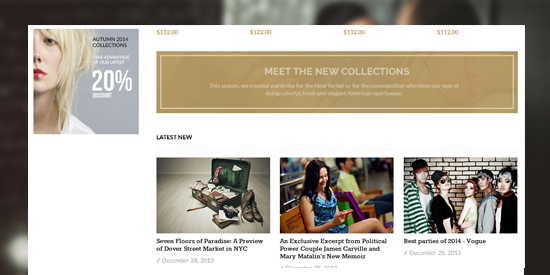 responsive Magento theme Casual feature