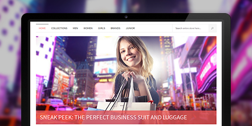 Responsive Magento theme Haga feature