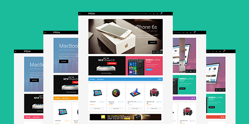 Responsive Magent theme iTech feature