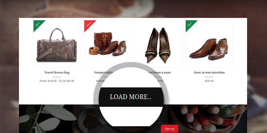 Responsive Magenot theme Leathercraft feature