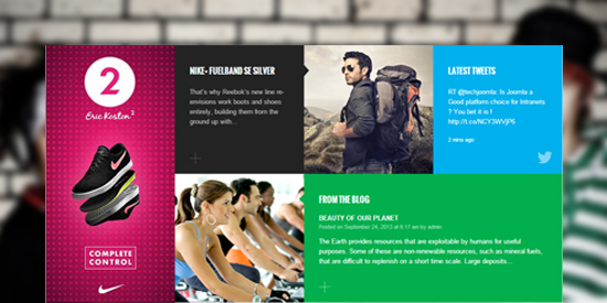 Responsive Magento theme Sportsgear feature