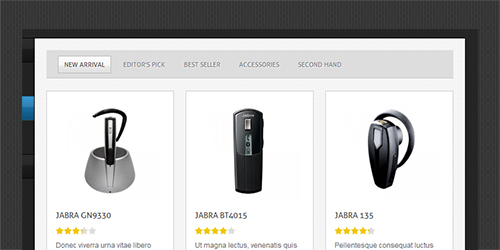 Responsive Magento theme Sterix feature