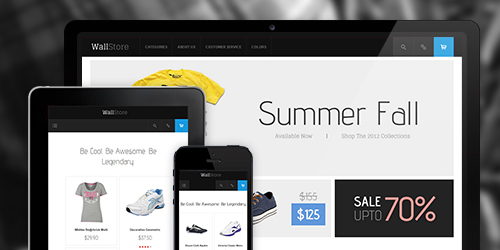 responsive Magento theme feature