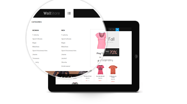 Your Magento Megamenu extension is now responsive on tablet & mobile as well