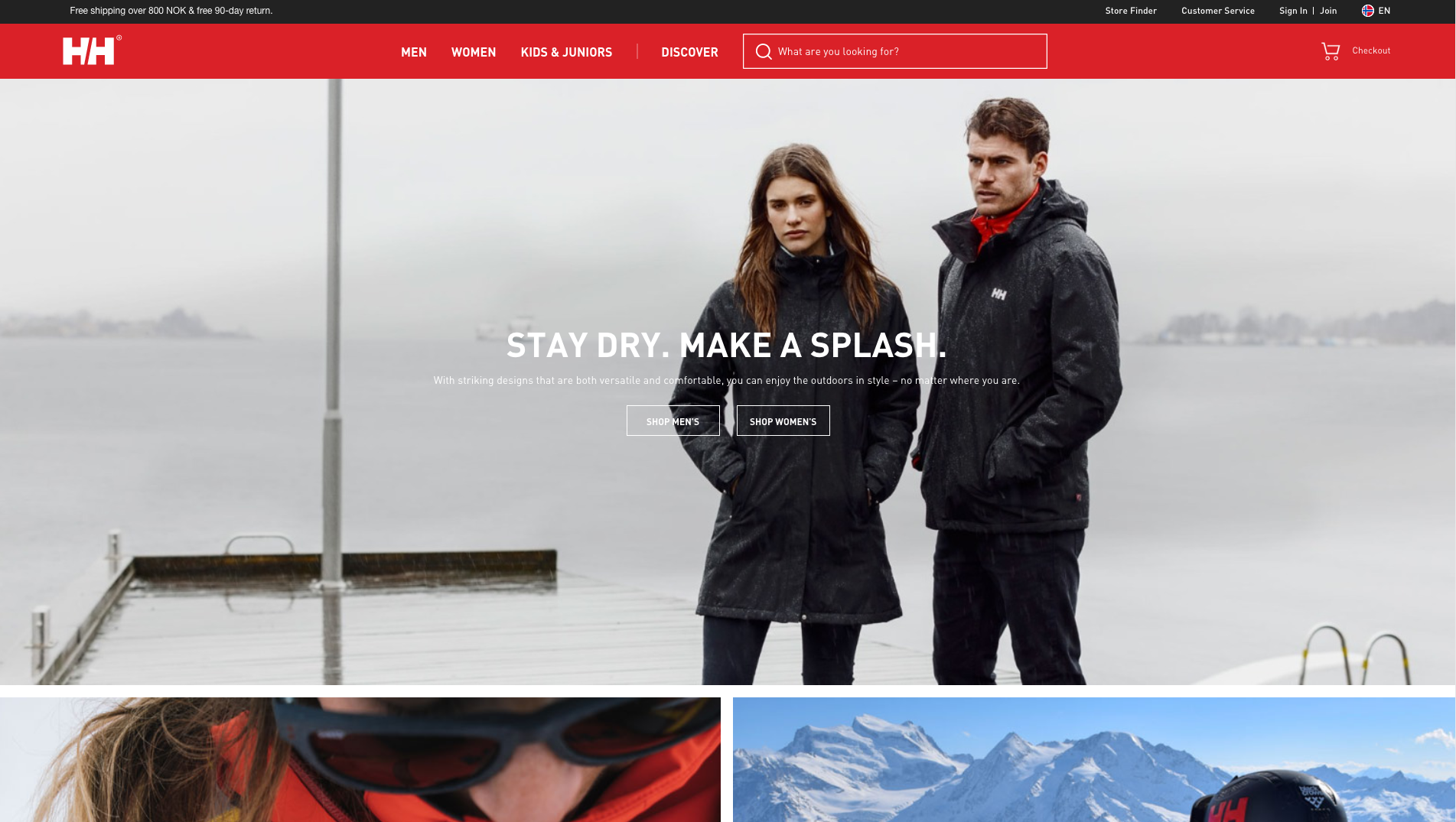 Magento 2 websites - Hellyhansen