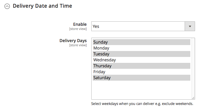 Magento 2 Delivery Date and Time