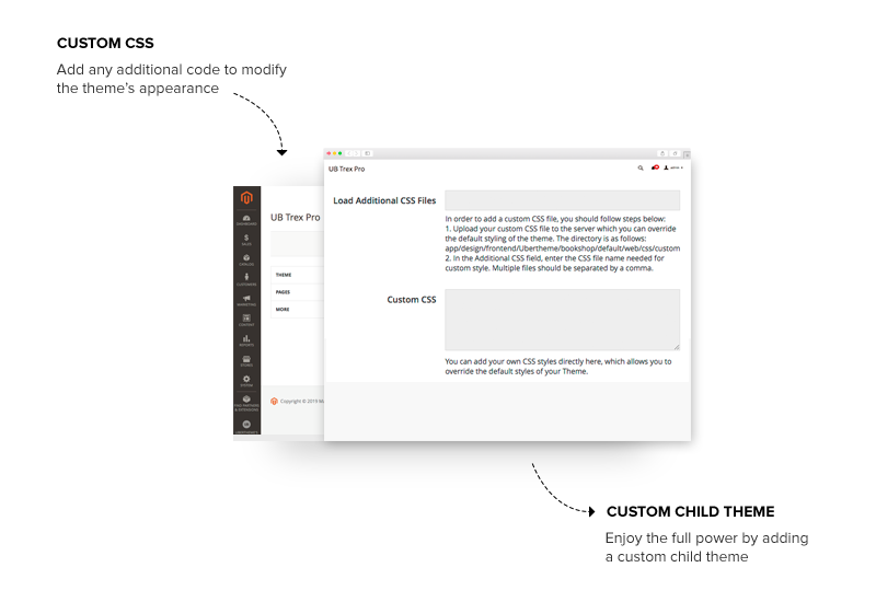 Magento 2 theme - UB Trex Pro Customization