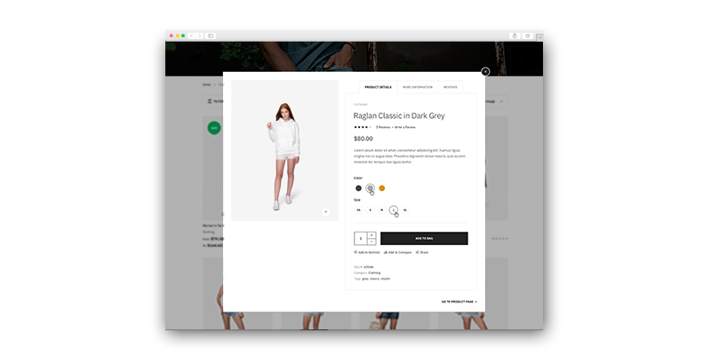 Magento 2 theme - UB Trex Pro Quick View