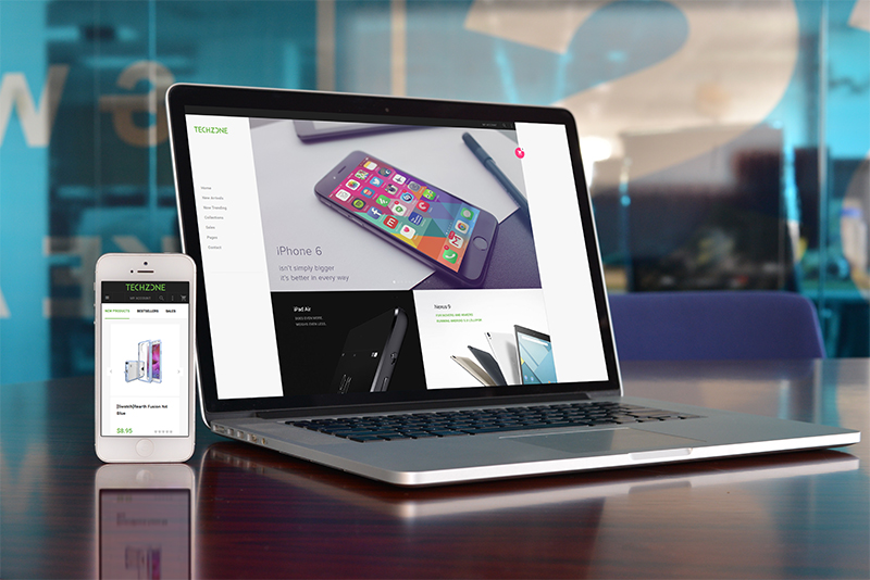 Responsive Magento theme for tech stores