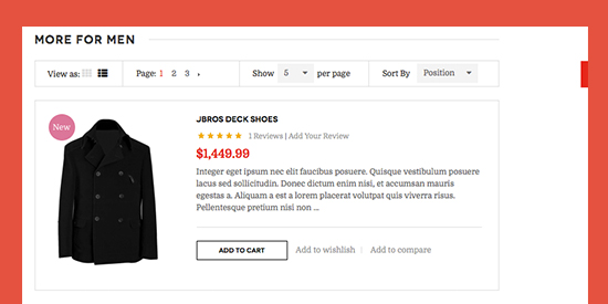 Magento extension Product List feature