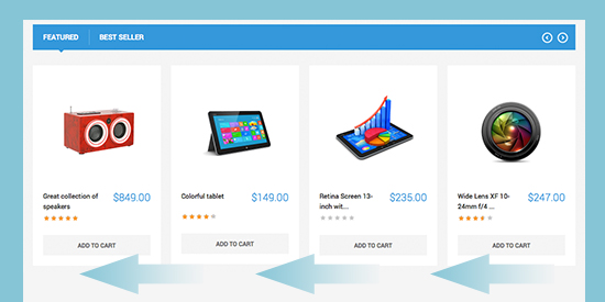 Magento extension Product Slider feature