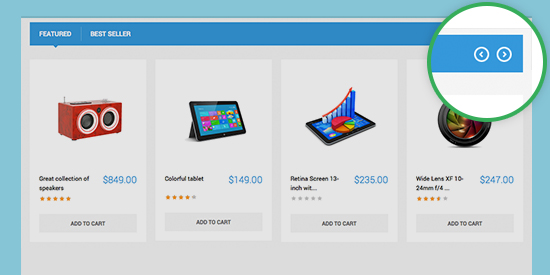 Magento extension Product Slider feature