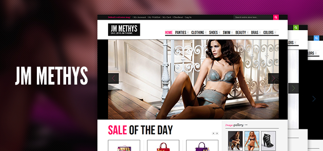 Magento theme for lingerie store Methys