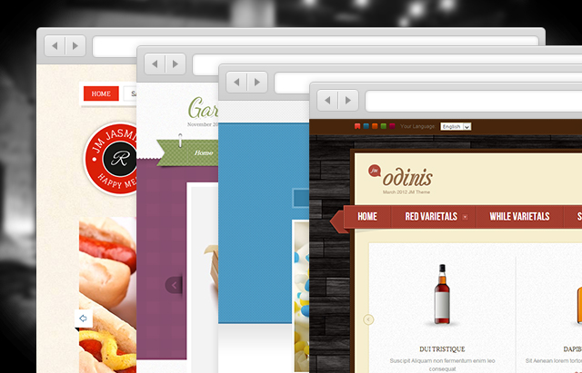 Magento themes with texture in design