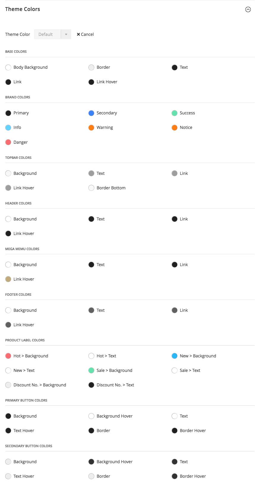UB Theme Helper - Color profile